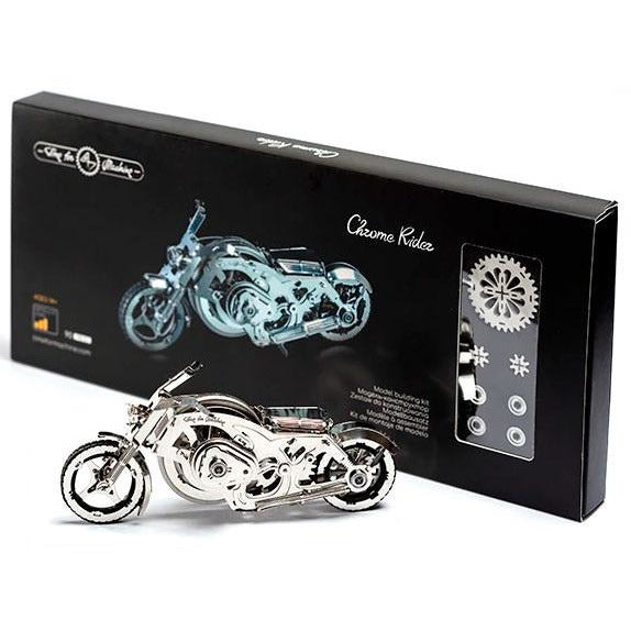 Chrome Rider von Time for Machine. Metallbausatz. Motorradmodell aus Metall kaufen, Modellbau, Sammlerstücke