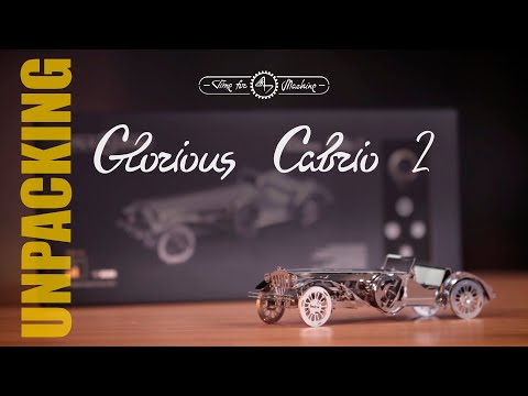 Glorious Cabrio - Funktionsmodell-Bausatz Oldtimer 3D-Puzzle DIY Metallbau